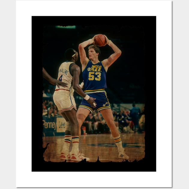 Mark Eaton vs Moses Malone Wall Art by Milu Milu